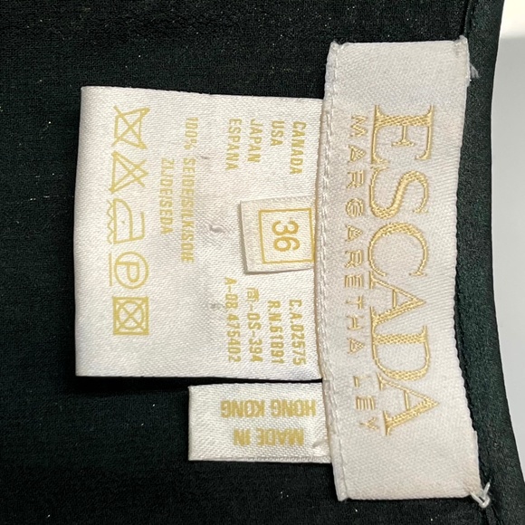 Vintage Green Escada Extravagently Beaded Sleeveless Top - Picture 6 of 8